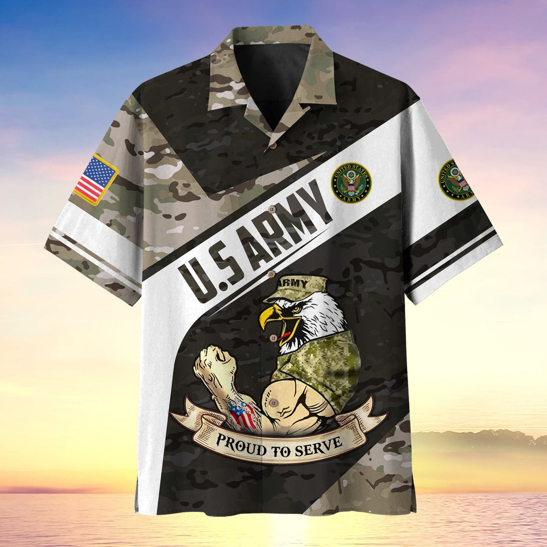 US Army Veteran Soldier Proudly Served Hawaii Shirt Multistyle For Men Women