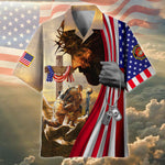 Load image into Gallery viewer, Premium Honor The Fallen US Veteran Hawaii Shirt For Men Women