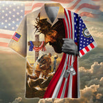 Load image into Gallery viewer, Premium Honor The Fallen US Veteran Hawaii Shirt For Men Women