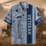 Load image into Gallery viewer, Premium Camo Soldiers Multiservice US Veteran Hawaii Shirt For Men Women