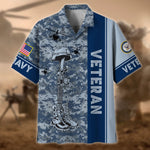 Load image into Gallery viewer, Premium Camo Soldiers Multiservice US Veteran Hawaii Shirt For Men Women