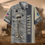 Load image into Gallery viewer, Premium Camo Soldiers Multiservice US Veteran Hawaii Shirt For Men Women