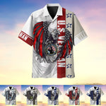 Load image into Gallery viewer, Colored Feather Eagle Multiservice US Veteran Hawaii Shirt For Men Women