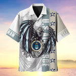 Load image into Gallery viewer, Colored Feather Eagle Multiservice US Veteran Hawaii Shirt For Men Women