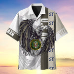 Load image into Gallery viewer, Colored Feather Eagle Multiservice US Veteran Hawaii Shirt For Men Women