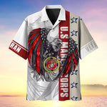 Load image into Gallery viewer, Colored Feather Eagle Multiservice US Veteran Hawaii Shirt For Men Women