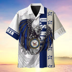 Load image into Gallery viewer, Colored Feather Eagle Multiservice US Veteran Hawaii Shirt For Men Women