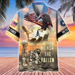 Load image into Gallery viewer, Premium Honor The Fallen US Veterans Hawaii Shirt For Men Women