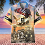 Load image into Gallery viewer, Premium Honor The Fallen US Veterans Hawaii Shirt For Men Women