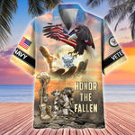 Load image into Gallery viewer, Premium Honor The Fallen US Veterans Hawaii Shirt For Men Women