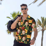 Load image into Gallery viewer, Custom Hawaiian Shirt With Face, Hawaiian Vacation Style Shirts For Men Women