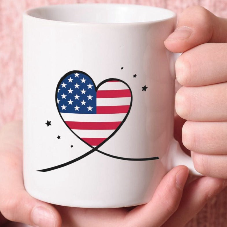 USA Mug, American Flag Mug, 4th of July Mug, Patriotic Mug, Patriotic Gifts, USA Gifts
