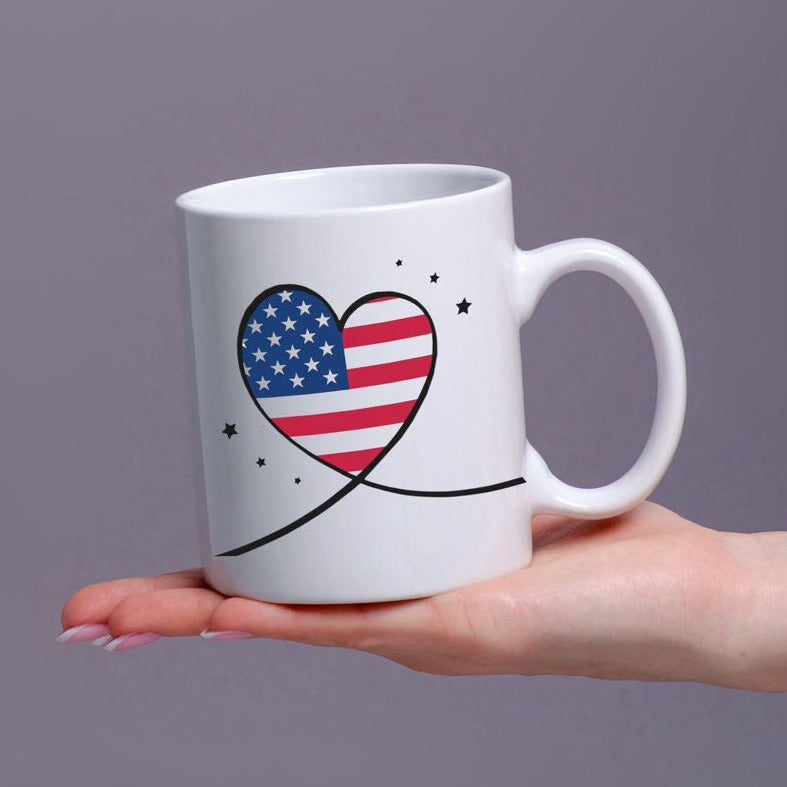 USA Mug, American Flag Mug, 4th of July Mug, Patriotic Mug, Patriotic Gifts, USA Gifts