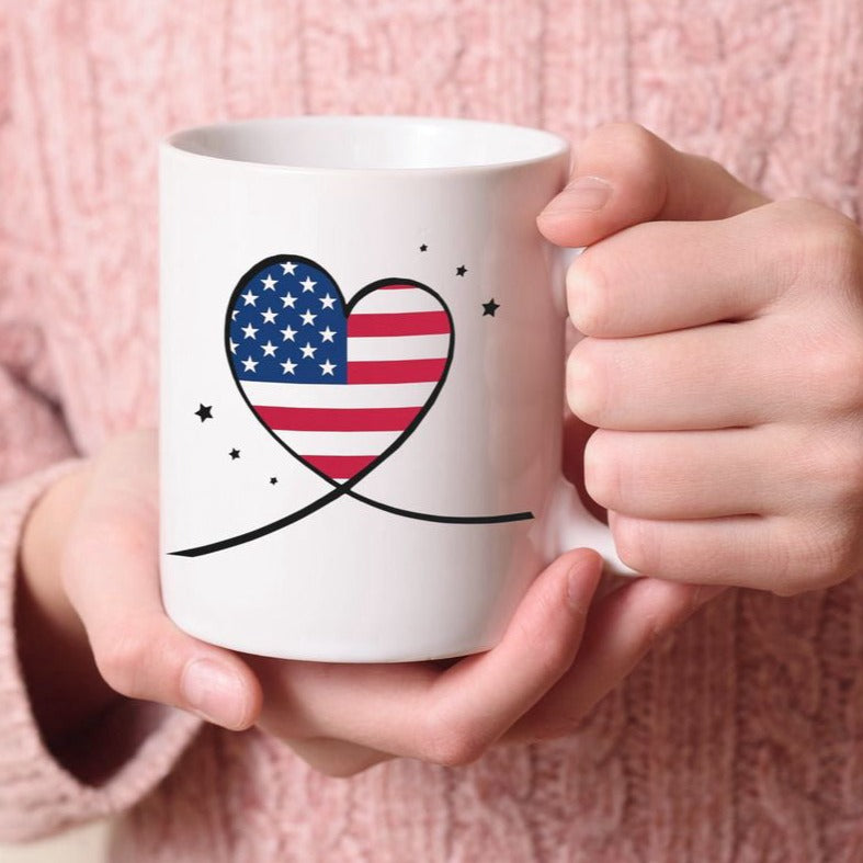USA Mug, American Flag Mug, 4th of July Mug, Patriotic Mug, Patriotic Gifts, USA Gifts