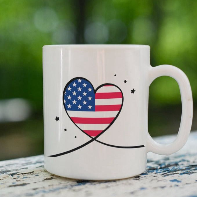 USA Mug, American Flag Mug, 4th of July Mug, Patriotic Mug, Patriotic Gifts, USA Gifts