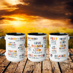 Load image into Gallery viewer, Bible Verse Ceramic Mug, Inspirational Coffee Cup Gift, Christian Present