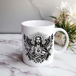 Load image into Gallery viewer, Jesus Christ Resurrected Easter Coffee Tea Lovers Ceramic White Mug 11oz Gift, Birthday Christian Art