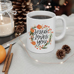 Load image into Gallery viewer, Christian Jesus Ceramic Coffee Mug, Jesus Loves You Mug, Seek Jesus Christ