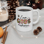 Load image into Gallery viewer, Christian Gift For Her, I Am Gods Masterpiece Mug, Christian Cup Gift