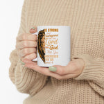 Load image into Gallery viewer, Be Strong and Courageous Coffee Mug with Bible Verse Joshua 1:9, Christian Coffee Cup