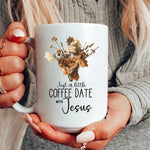 Load image into Gallery viewer, Coffee Date With Jesus Mug, Christian Mug, Bible Verse Mug, Christian Gift