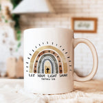 Load image into Gallery viewer, Let Your Light Shine, Bible Quote Mug, Christian Coffee Mug, Bible Verse Gifts