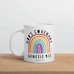 Load image into Gallery viewer, God’s Covenant Christian Rainbow, Christian Ceramic Coffee Mug, Christian Gifts For Her