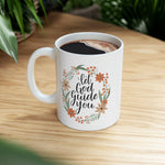 Load image into Gallery viewer, Christian Jesus Ceramic Coffee Mug, Let God Guide You, Gift for Her