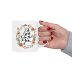 Load image into Gallery viewer, Christian Jesus Ceramic Coffee Mug, Let God Guide You, Gift for Her