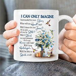 Load image into Gallery viewer, Christian Coffee Mug, I Can Only Imagine, Daisy Flower Mug, Jesus Mug
