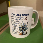Load image into Gallery viewer, Christian Coffee Mug, I Can Only Imagine, Daisy Flower Mug, Jesus Mug