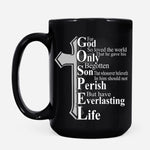 Load image into Gallery viewer, Christian Coffee Mug, John For God So Loved The World, Bible Verse Mug