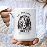 Load image into Gallery viewer, Lion Of Judah Graphic Coffee Mug Religious Gift For Him Christian Mug
