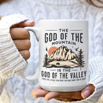 Load image into Gallery viewer, In Oceans Deep My Faith With Stand Christian Mug Scripture Based Coffee Mug