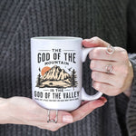 Load image into Gallery viewer, In Oceans Deep My Faith With Stand Christian Mug Scripture Based Coffee Mug