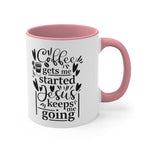 Load image into Gallery viewer, Jesus Keeps Me Going Accent Coffee Mug, Coffee Lover, Great Gift For The Coffee Drinker