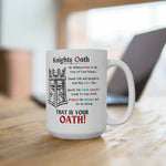 Load image into Gallery viewer, Knights Oath, Christian-inspired Coffee Mug, Jesus Gift, Perfect Gift For Believers