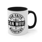 Load image into Gallery viewer, Faith Can Move Mountains Mug, Matthew 17:20 Mug, Christian Coffee Mugs, Christian Gifts