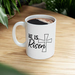 Load image into Gallery viewer, He Is Risen Mug, Jesus Christ Mug, Christian Coffee Mugs, Bible Verse Mug