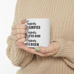 Load image into Gallery viewer, He Is Risen Mug, Ceramic Mug, Christian Coffee Mugs, Christian Gifts