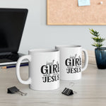 Load image into Gallery viewer, Christian Mug, Just A Girl Who Loves Jesus Ceramic Mug, Christian Gifts