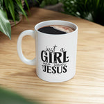Load image into Gallery viewer, Christian Mug, Just A Girl Who Loves Jesus Ceramic Mug, Christian Gifts