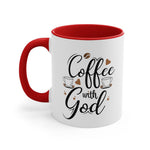 Load image into Gallery viewer, Coffee With God Mug, Bible Verse Coffee Mug, Religious Gift
