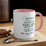 Load image into Gallery viewer, Be The Kind Of Woman Two Tone Christian Coffee Mug Empowering Gift Idea For Yourself Or A Friend