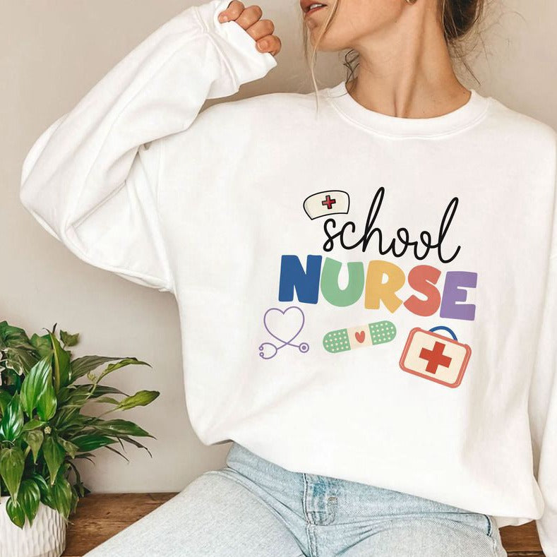 School Nurse Sweatshirt, Nurse Life Tee, Gift for Nurse