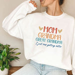 Load image into Gallery viewer, Mom Grandma Great-Grandma Sweatshirt, Great-Grandma Sweatshirt, Mother's Day Gift