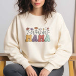 Load image into Gallery viewer, Retro Floral Mama T-shirt, Mama T-Shirt, Mom Shirt For Mother's Day