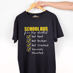 Load image into Gallery viewer, School Bus Pre Trip Checklist T-shirt School Bus Driver Shirt For Men Women