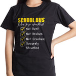 Load image into Gallery viewer, School Bus Pre Trip Checklist T-shirt School Bus Driver Shirt For Men Women