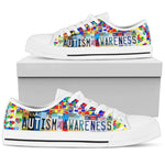 Load image into Gallery viewer, Autism Awareness Low Top Low Top Shoes, License Plate, Tennis Shoes, Gift For Men Women